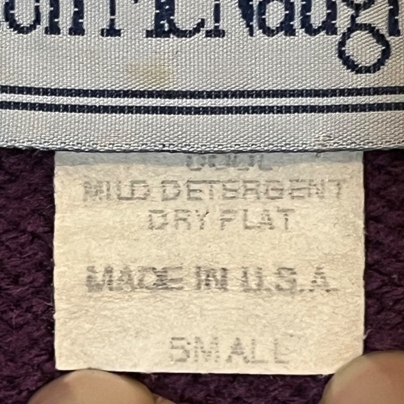 Norton McNaughton Sweater Women S Purple Floral Vintage Boho Western Granny 80s - Picture 8 of 12